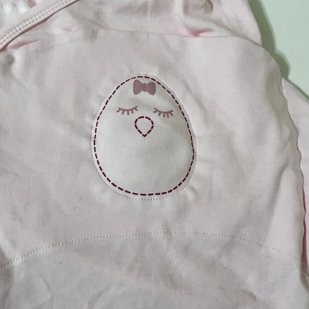 Nested Bean Zen Swaddle Classic Soft Pink Cotton Size 0-6 Months 7-18 lbs